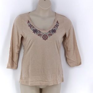 Garnett Hill Maple Embroidered Top M (8-10)